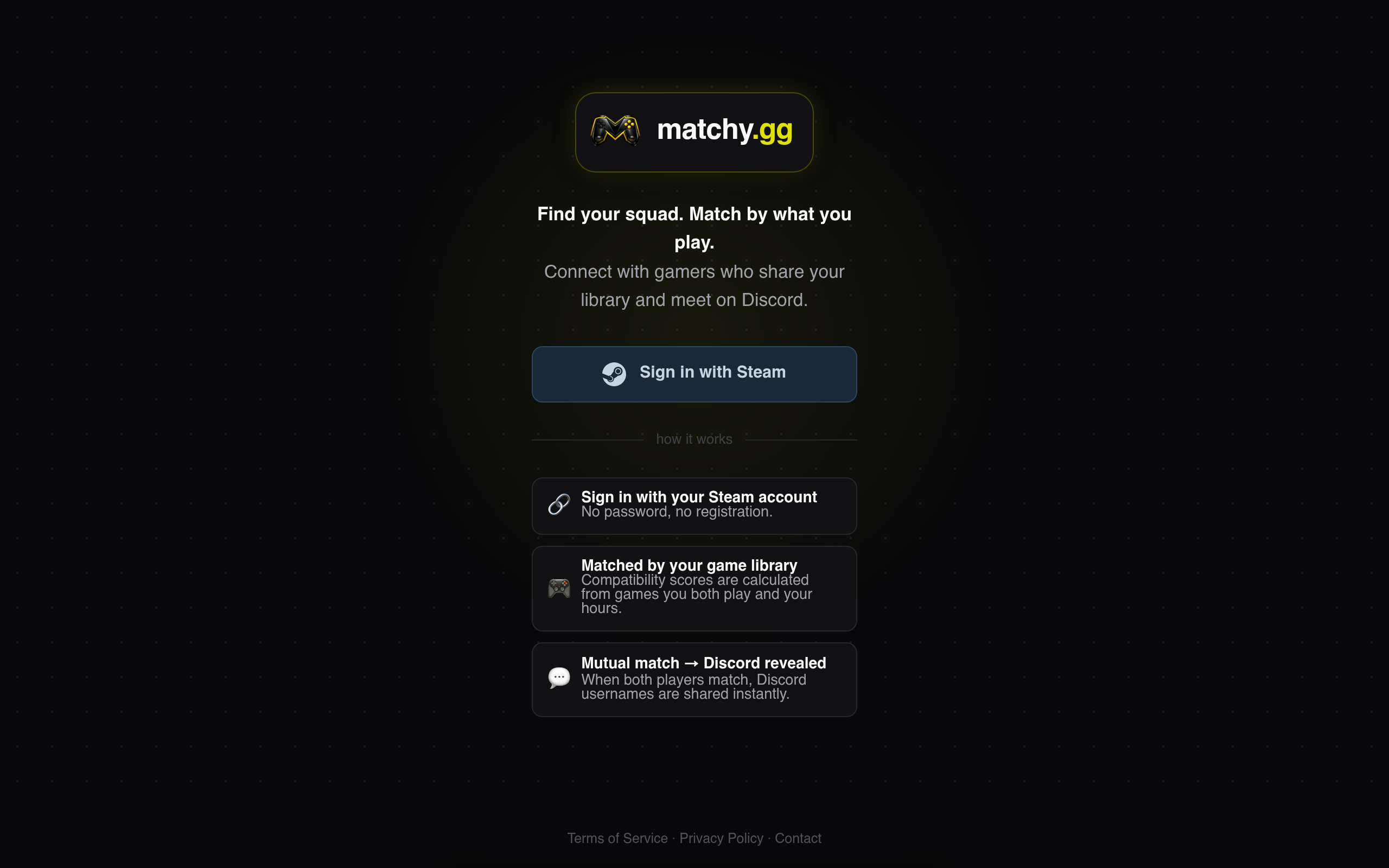 Matchmaker for Gamers
